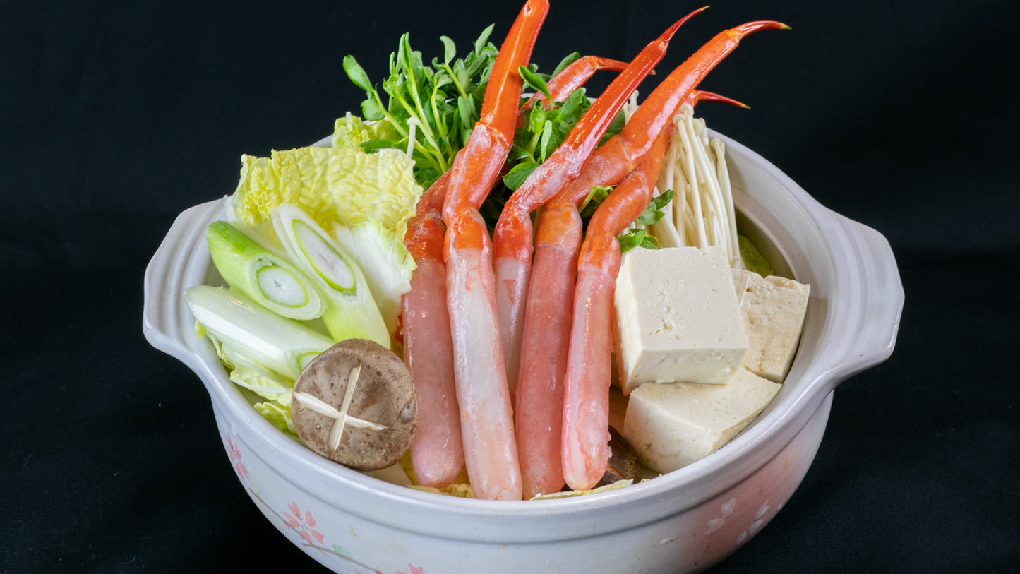 【生冷凍】紅ずわいがに 生棒ポーション(400g前後 16本~20本入)かにしゃぶのたれ付き